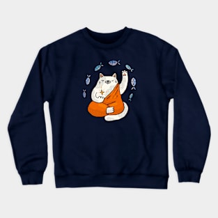 Meditative Cat Crewneck Sweatshirt